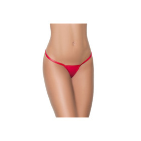 String ficelle en Y wetlook rouge 